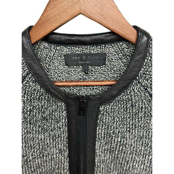 Rag & Bone Jackie Wool Gray Knit Zip Jacket SzXXS - Picture 3 of 11